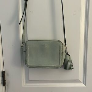 Kate Spade Turquoise Cross Body Tassel Purse